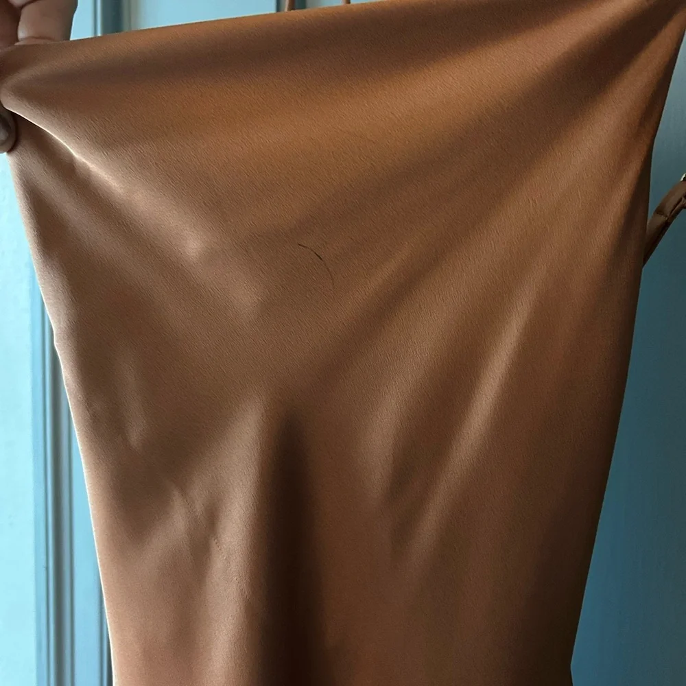 Show Me Your MuMu Tuscany Slip Copper Satin Maxi Dress - Picture 10 of 10